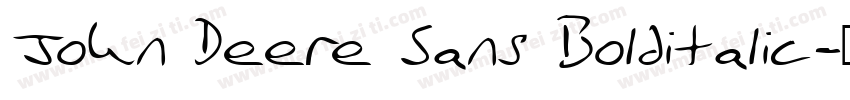 John Deere Sans Bolditalic字体转换